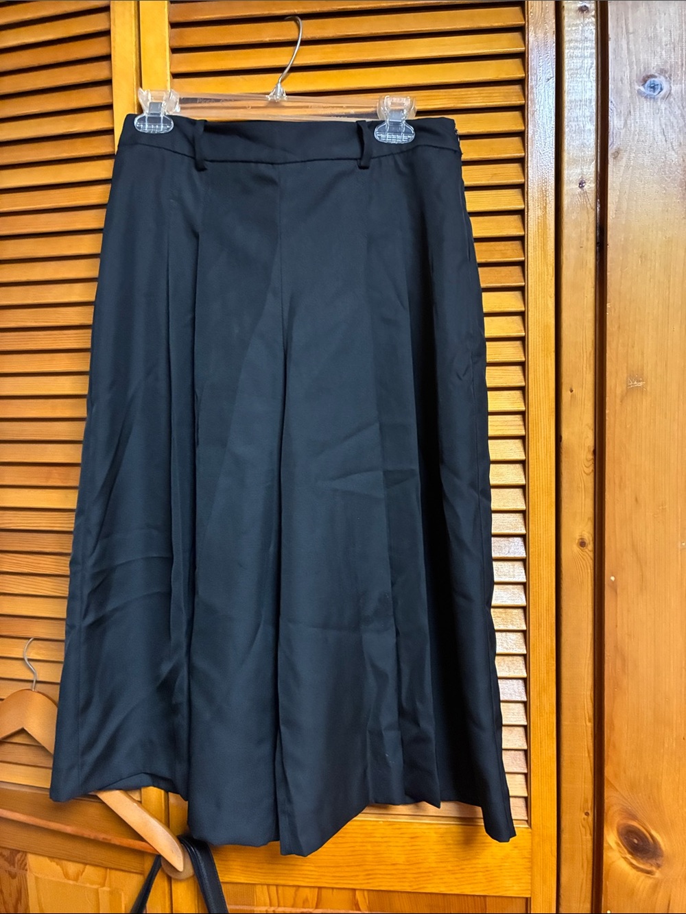 Zara Black Wide-Leg Jumpsuit Pants length 29” 16” 2 pocket and zipper